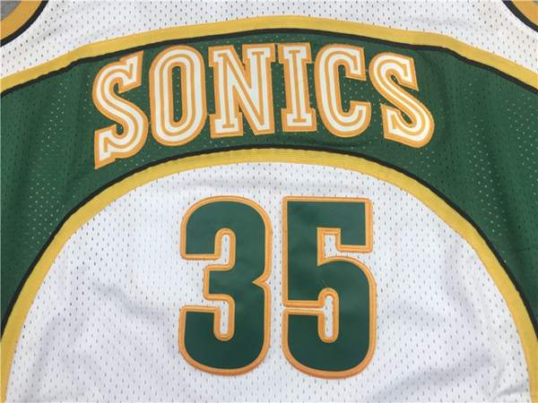 Seattle Sounders 2007/08 DURANT #35 White Classics Basketball Jersey (Stitched)