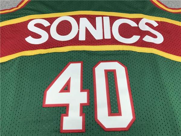 Seattle Sounders 1994/95 KEMP #40 Green Classics Basketball Jersey (Stitched)