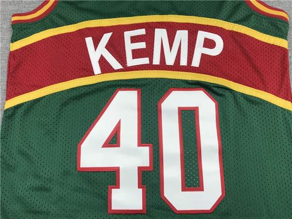 Seattle Sounders 1994/95 KEMP #40 Green Classics Basketball Jersey (Stitched)