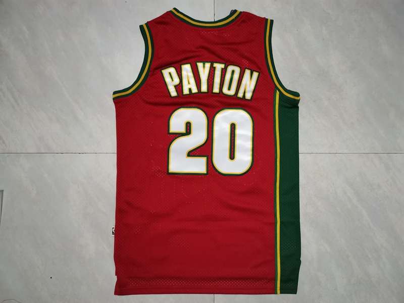 Seattle Sounders 1997/98 PAYTON #20 Red Classics Basketball Jersey (Stitched)