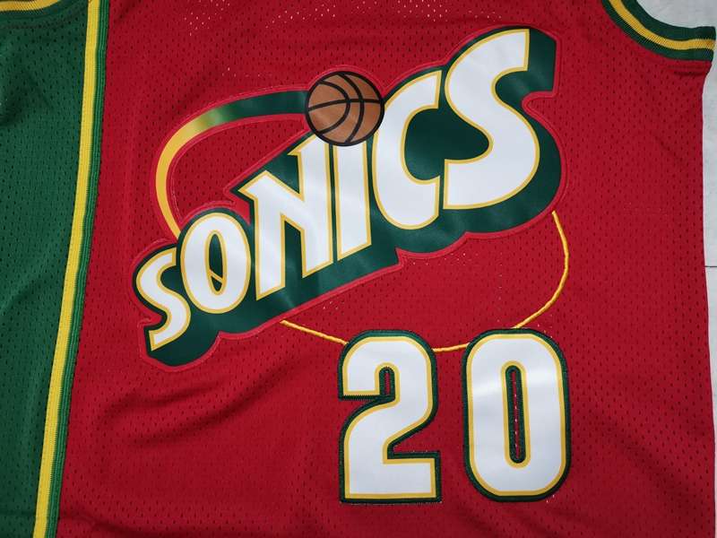 Seattle Sounders 1997/98 PAYTON #20 Red Classics Basketball Jersey (Stitched)