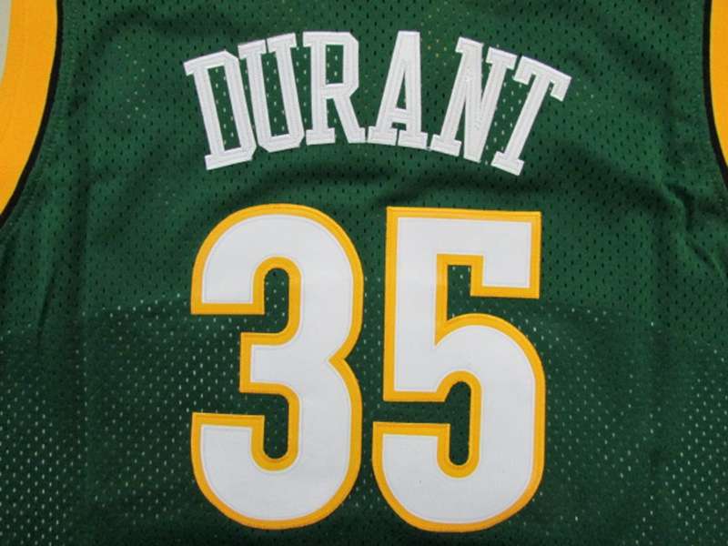 Seattle Sounders DURANT #35 Green Classics Basketball Jersey (Stitched)