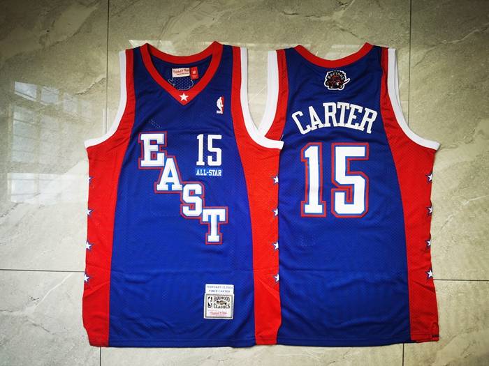 Toronto Raptors 2004 CARTER #15 Blue ALL-STAR Classics Basketball Jersey (Stitched)