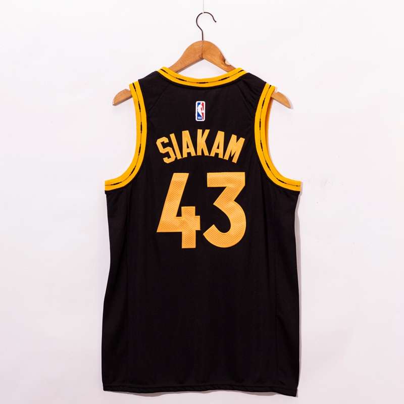 Toronto Raptors 20/21 SIAKAM #43 Black City Basketball Jersey (Stitched)