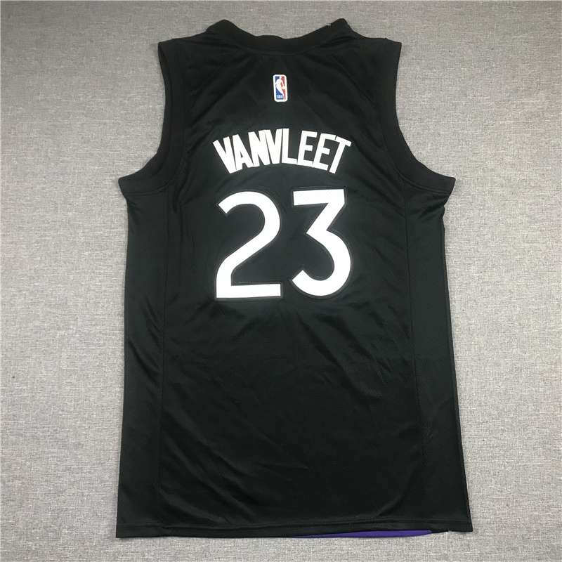 Toronto Raptors 20/21 VANVLEET #23 Purple Black Basketball Jersey (Stitched)