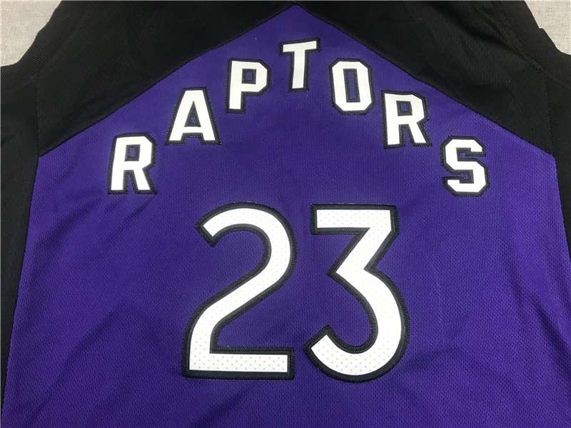 Toronto Raptors 20/21 VANVLEET #23 Purple Black Basketball Jersey (Stitched)