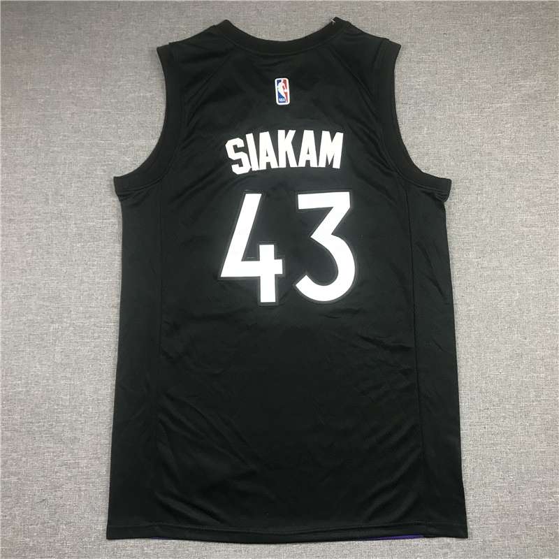 Toronto Raptors 20/21 SIAKAM #43 Purple Black Basketball Jersey (Stitched)