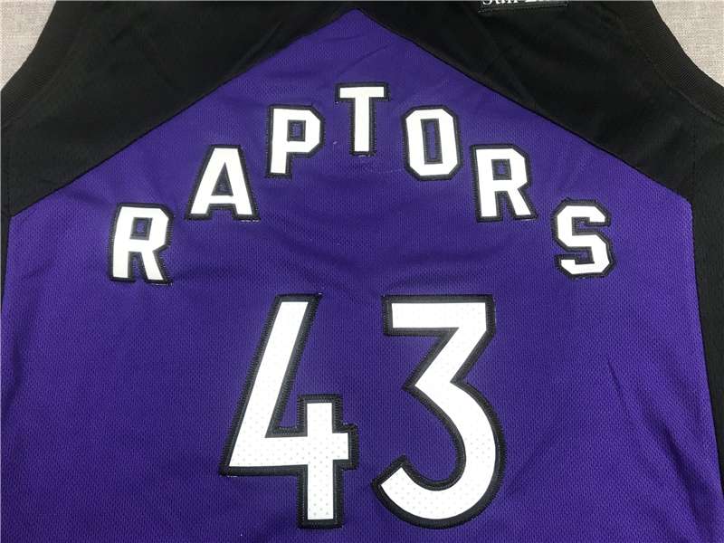 Toronto Raptors 20/21 SIAKAM #43 Purple Black Basketball Jersey (Stitched)