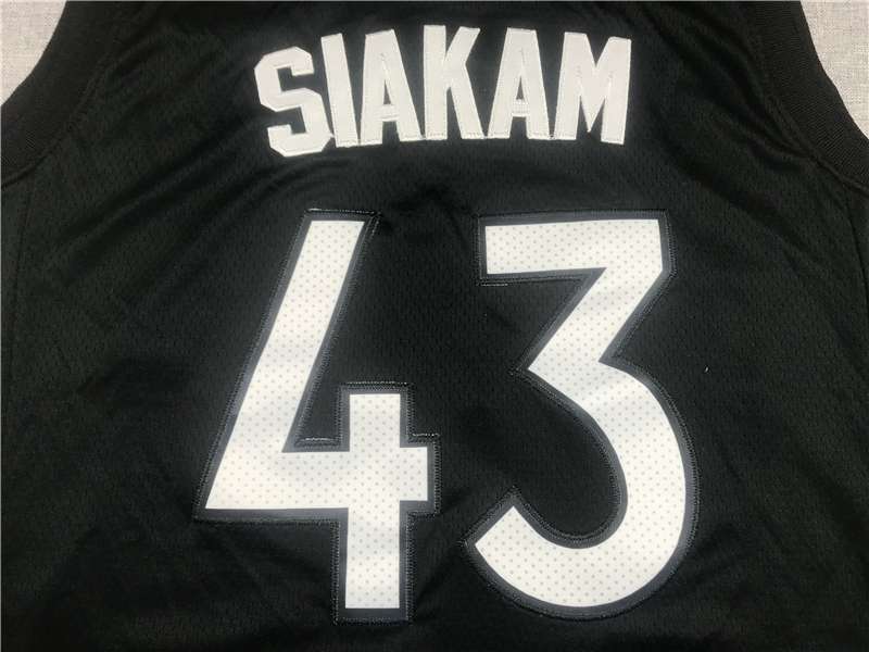 Toronto Raptors 20/21 SIAKAM #43 Purple Black Basketball Jersey (Stitched)