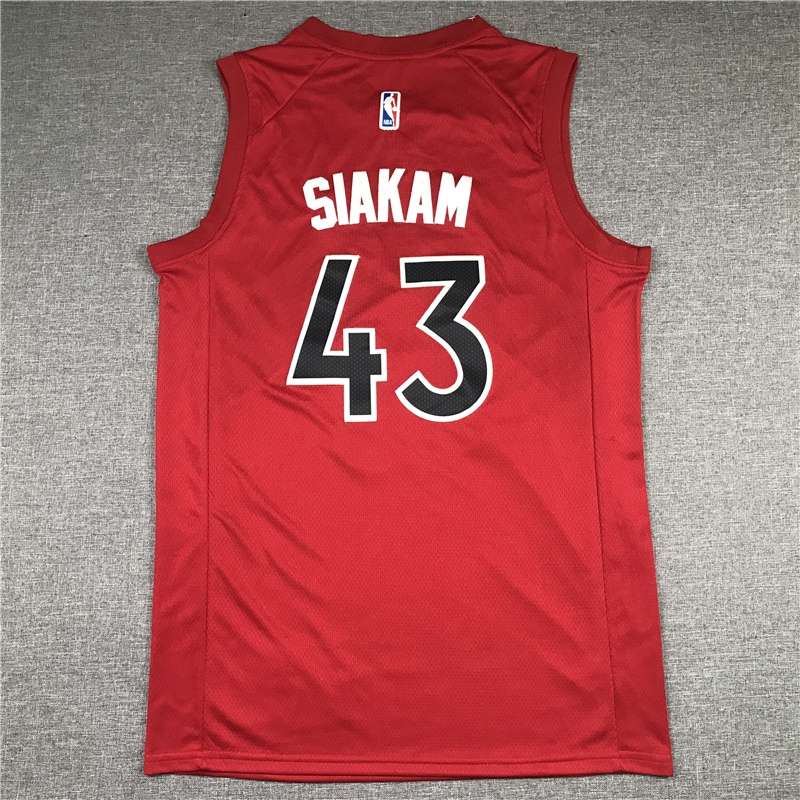 Toronto Raptors 20/21 SIAKAM #43 Red Basketball Jersey (Stitched)