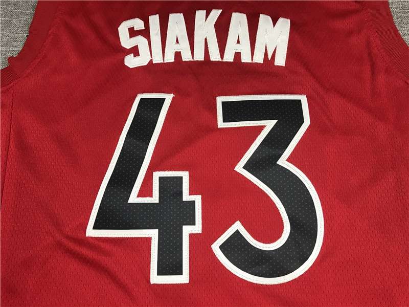 Toronto Raptors 20/21 SIAKAM #43 Red Basketball Jersey (Stitched)