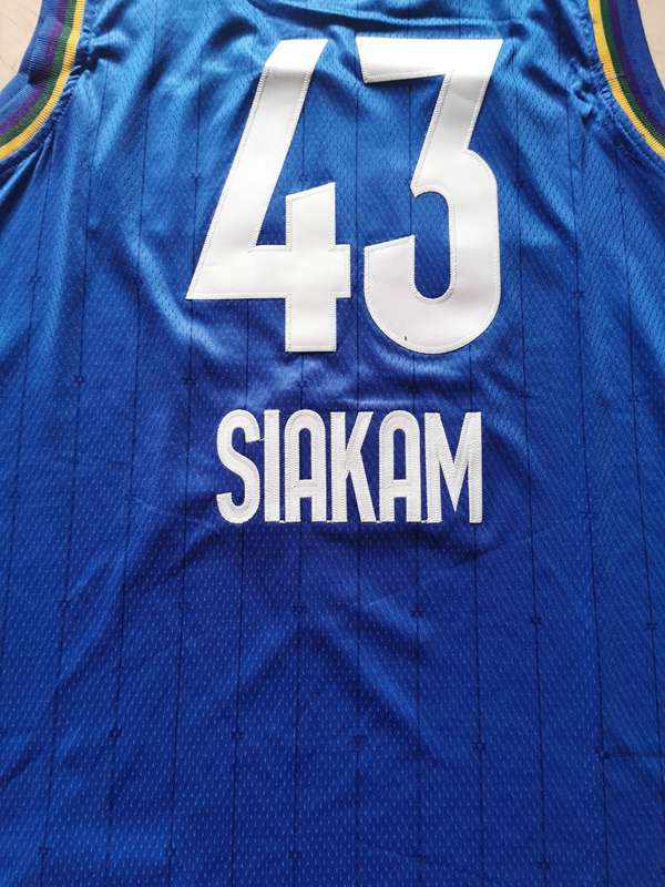 Toronto Raptors 2020 SIAKAM #43 Blue All Star Basketball Jersey (Stitched)