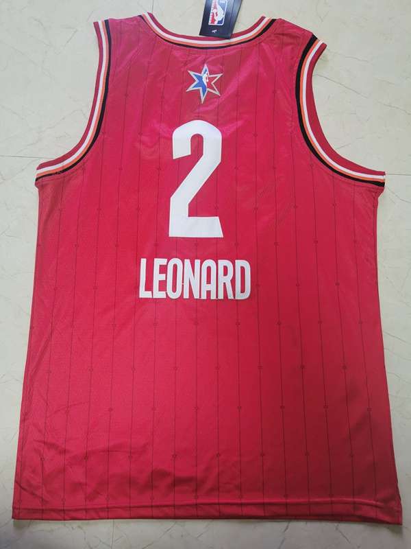 Toronto Raptors 2020 LEONARD #2 Red All Star Basketball Jersey (Stitched)