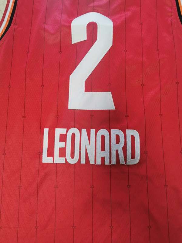 Toronto Raptors 2020 LEONARD #2 Red All Star Basketball Jersey (Stitched)