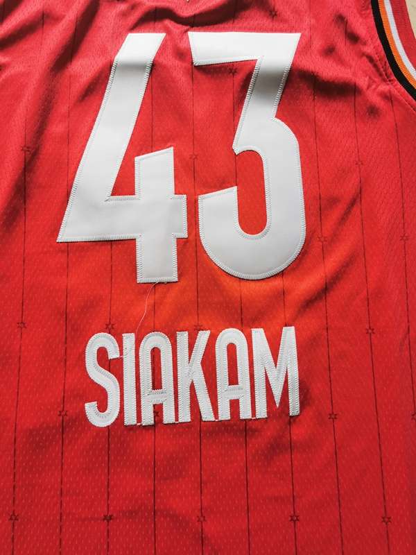 Toronto Raptors 2020 SIAKAM #43 Red All Star Basketball Jersey (Stitched)