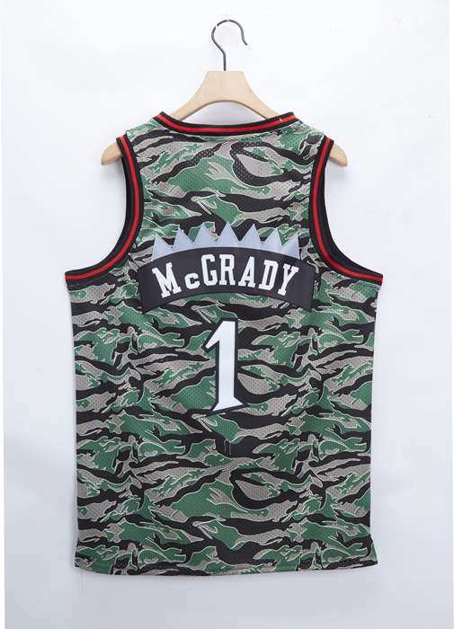 Toronto Raptors 1996/97 MCGRADY #1 Camouflage Classics Basketball Jersey (Stitched)