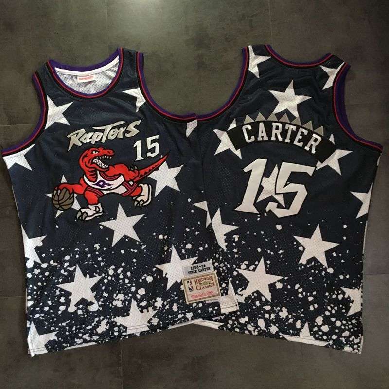 Toronto Raptors 1998/99 CARTER #15 Black Classics Basketball Jersey 02 (Closely Stitched)