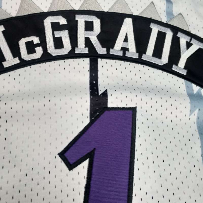 Toronto Raptors 1998/99 MCGRADY #1 White Classics Basketball Jersey (Closely Stitched)