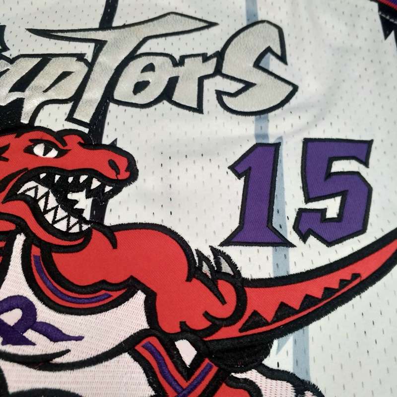 Toronto Raptors 1998/99 CARTER #15 White Classics Basketball Jersey (Closely Stitched)