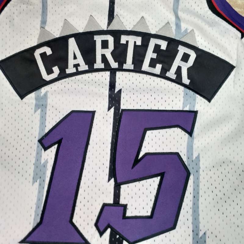 Toronto Raptors 1998/99 CARTER #15 White Classics Basketball Jersey (Closely Stitched)