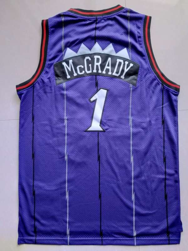 Toronto Raptors 1998/99 MCGRADY #1 Purple Classics Basketball Jersey (Stitched)