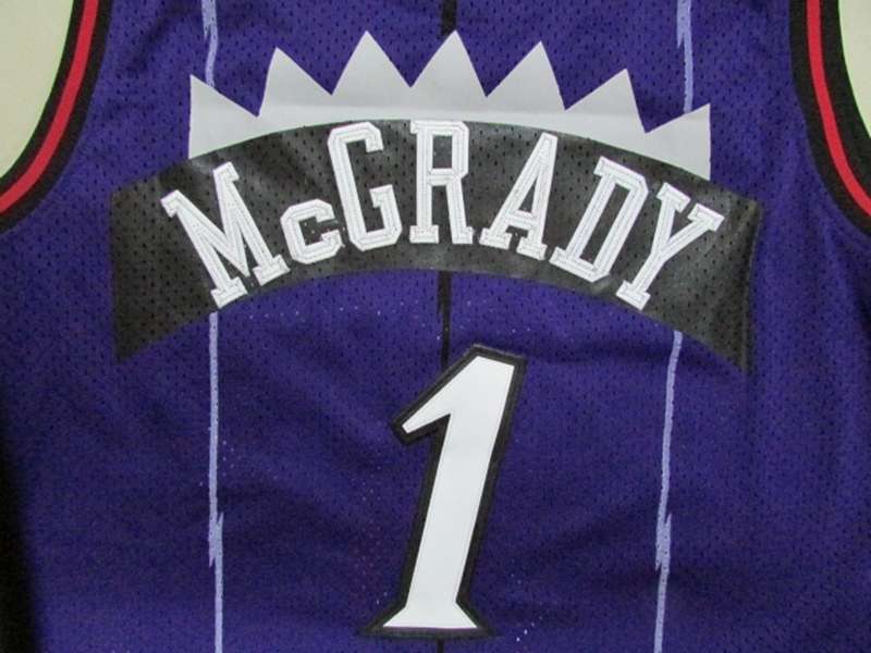 Toronto Raptors MCGRADY #1 Purple Classics Basketball Jersey (Stitched)