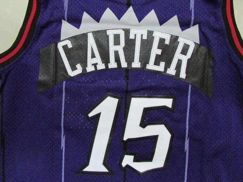 Toronto Raptors CARTER #15 Purple Classics Basketball Jersey (Stitched)