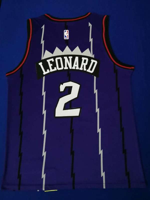 Toronto Raptors LEONARD #2 Purple Classics Basketball Jersey 02 (Stitched)