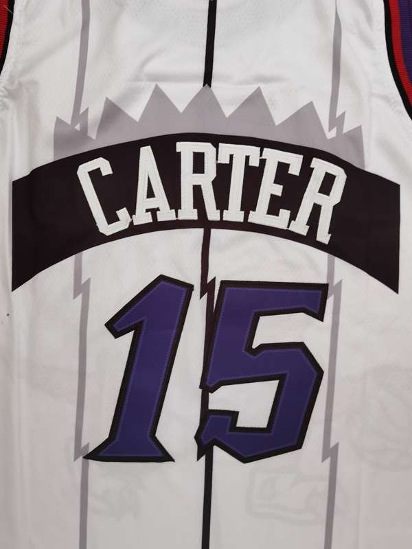 Toronto Raptors CARTER #15 White Classics Basketball Jersey 02 (Stitched)