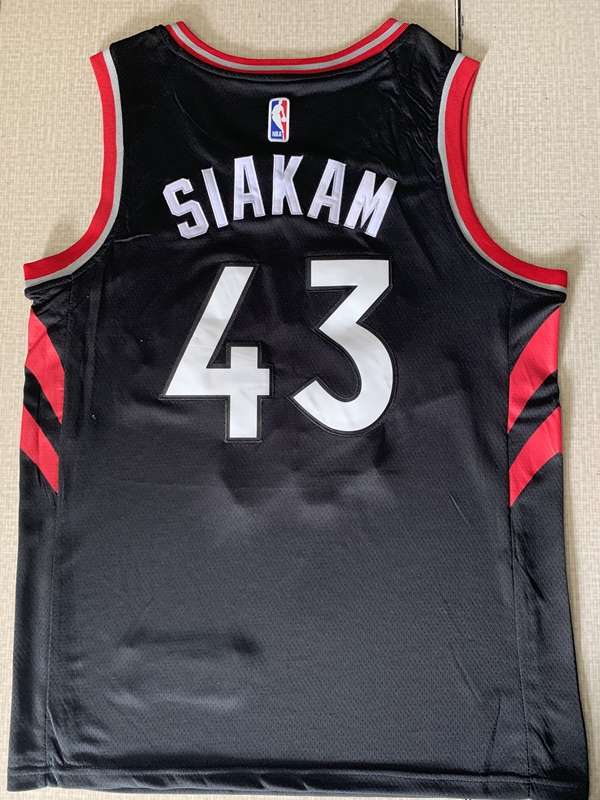 Toronto Raptors SIAKAM #43 Black Basketball Jersey (Stitched)