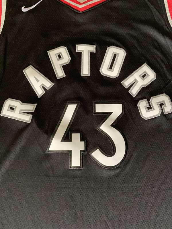 Toronto Raptors SIAKAM #43 Black Basketball Jersey (Stitched)