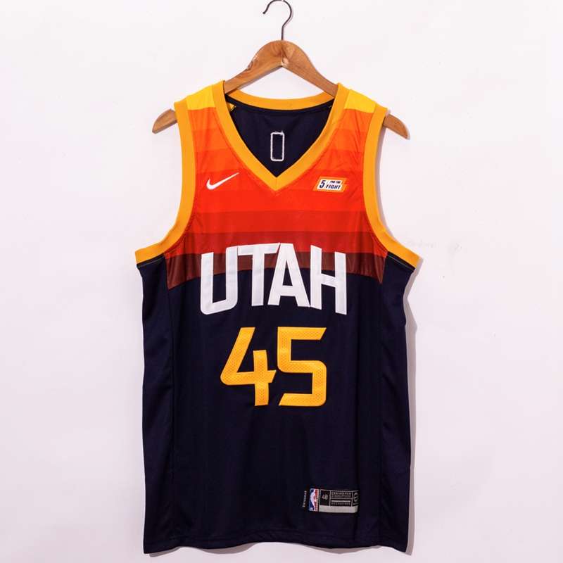 Utah Jazz 20/21 MITCHELL #45 Black City Basketball Jersey (Stitched)