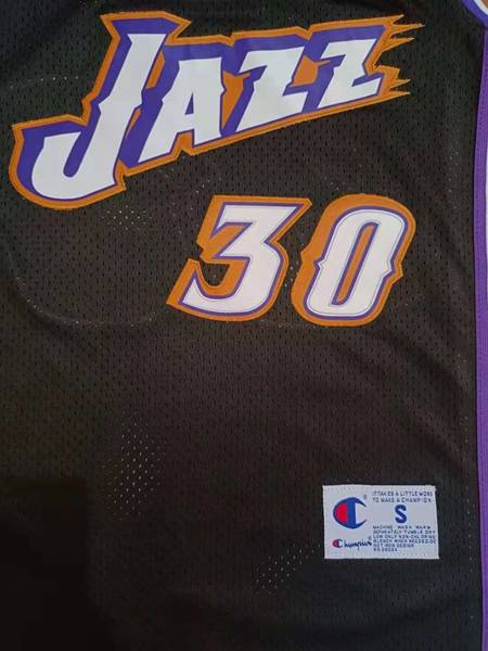 Utah Jazz 1991/92 ARROYO #30 Black Classics Basketball Jersey (Stitched)