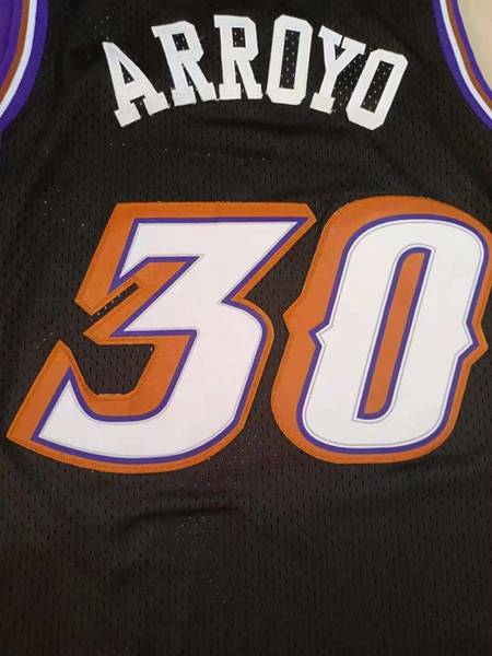 Utah Jazz 1991/92 ARROYO #30 Black Classics Basketball Jersey (Stitched)