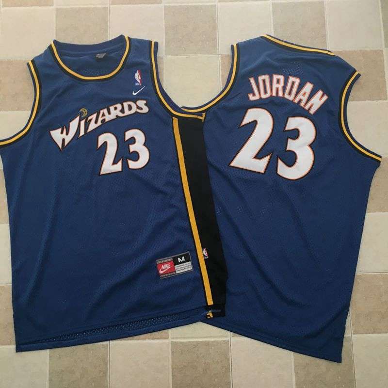 Washington Wizards JORDAN #23 Blue Classics Basketball Jersey (Closely Stitched)