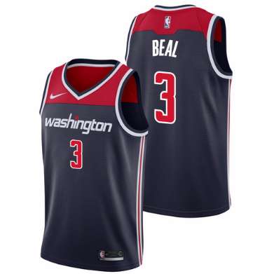 Washington Wizards BEAL #3 Dark Blue Basketball Jersey (Stitched)
