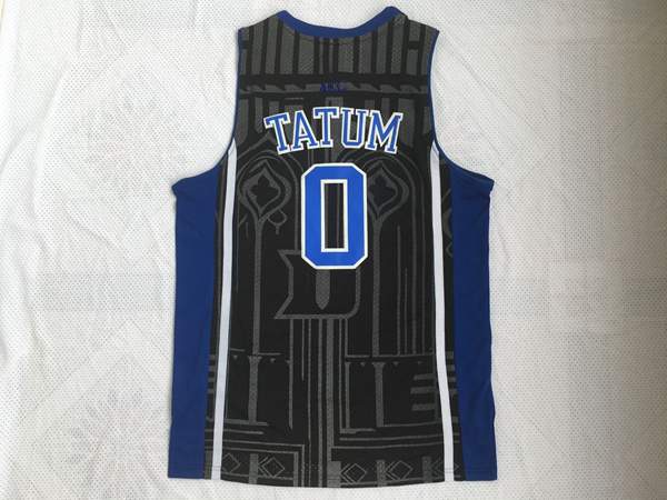 Duke Blue Devils TATUM #0 Black NCAA Basketball Jersey