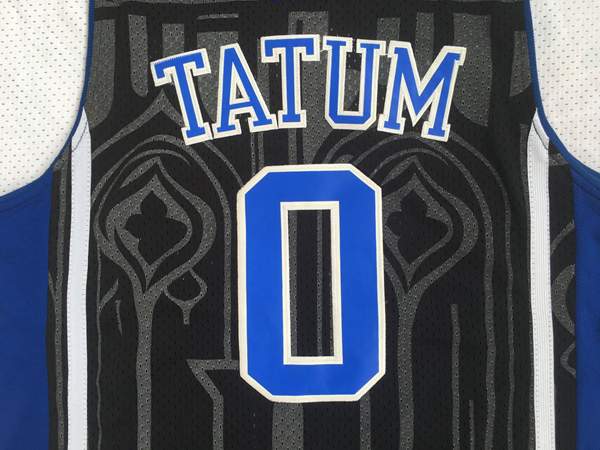 Duke Blue Devils TATUM #0 Black NCAA Basketball Jersey