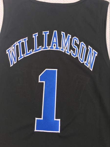 Duke Blue Devils WILLIAMSON #1 Black NCAA Basketball Jersey