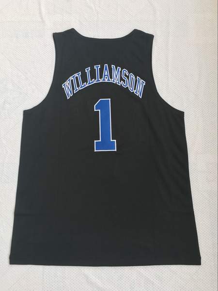 Duke Blue Devils WILLIAMSON #1 Black NCAA Basketball Jersey