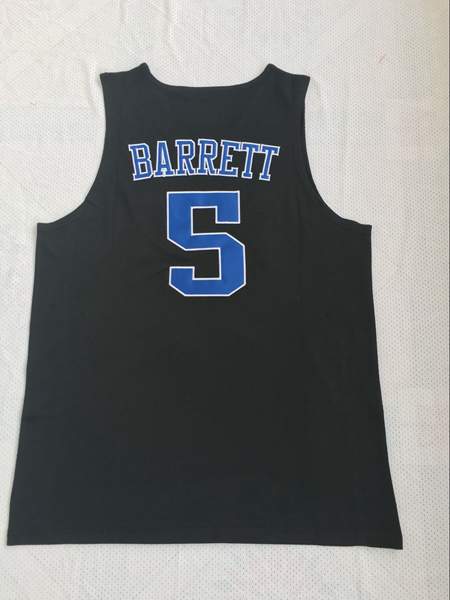 Duke Blue Devils BARRETT #5 Black NCAA Basketball Jersey