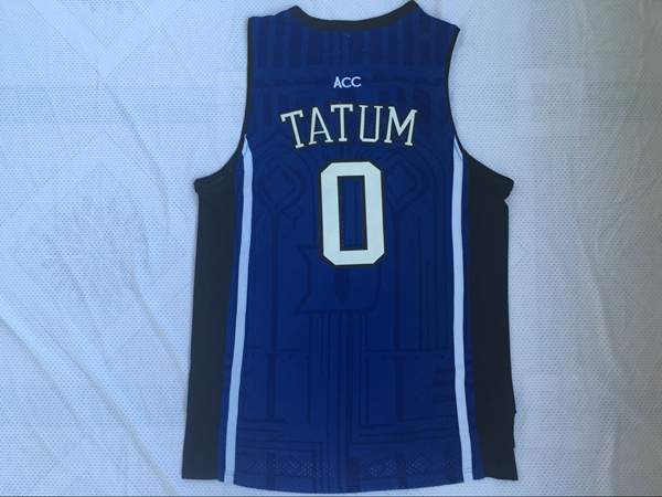 Duke Blue Devils TATUM #0 Blue NCAA Basketball Jersey