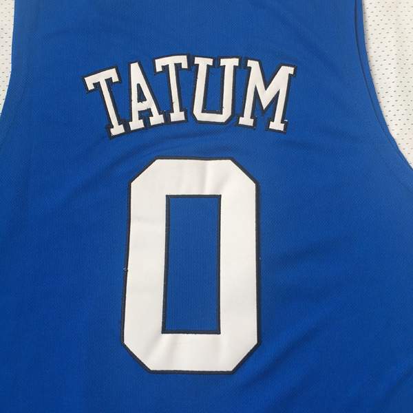 Duke Blue Devils TATUM #0 Blue NCAA Basketball Jersey 02