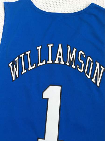 Duke Blue Devils WILLIAMSON #1 Blue NCAA Basketball Jersey