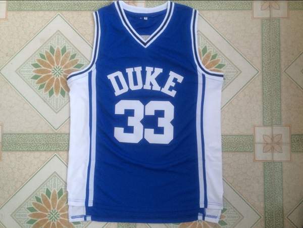 Duke Blue Devils HILL #33 Blue NCAA Basketball Jersey