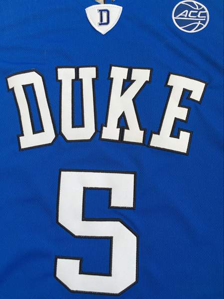 Duke Blue Devils BARRETT #5 Blue NCAA Basketball Jersey