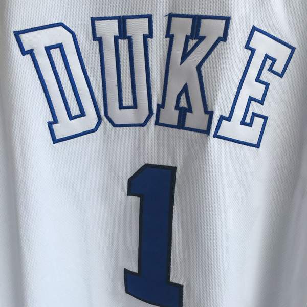 Duke Blue Devils IRVING #1 White NCAA Basketball Jersey 02