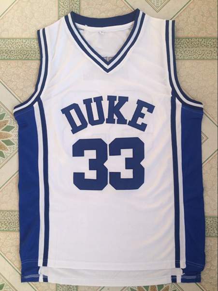 Duke Blue Devils HILL #33 White NCAA Basketball Jersey