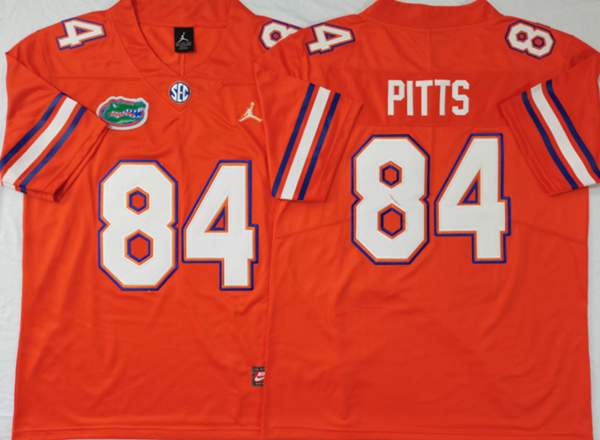 Florida Gators PITTS #84 Orange NCAA Football Jersey