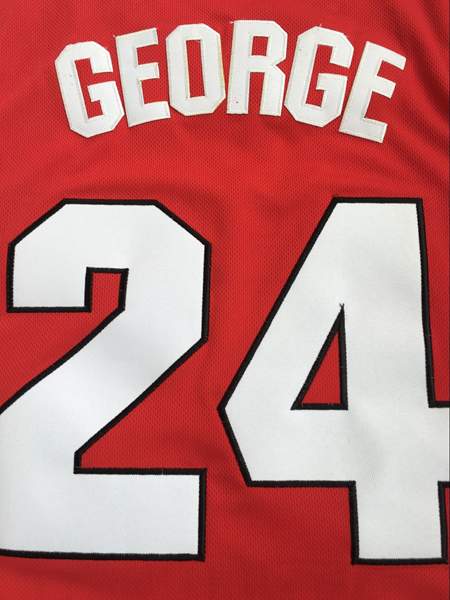 Fresno State Bulldogs GEORGE #24 Red NCAA Basketball Jersey